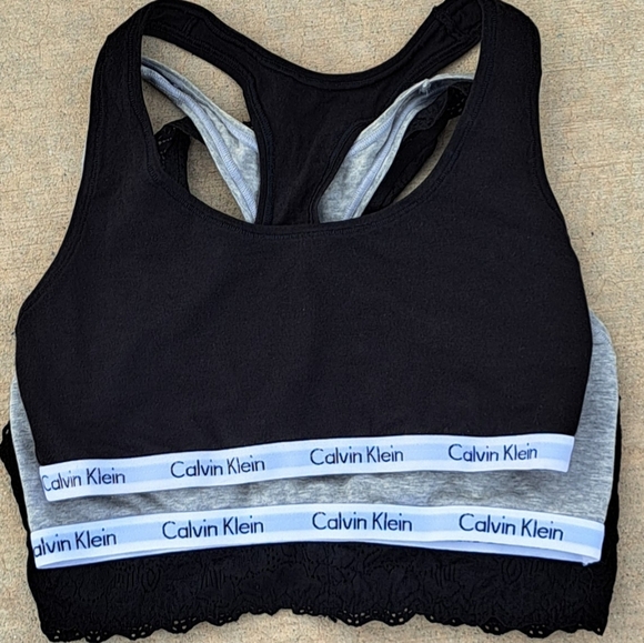 Calvin Klein Other - Calvin Klein Bralette Bundle Medium Large Lace Lounge Bras Set